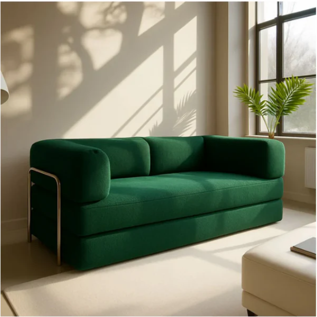 Sofá Cama Linho - Expansão Automática